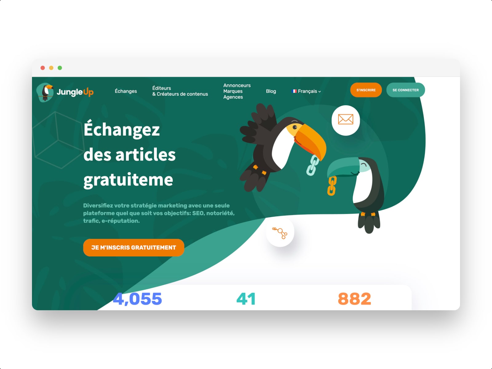 présentation de la plateforme JungleUp