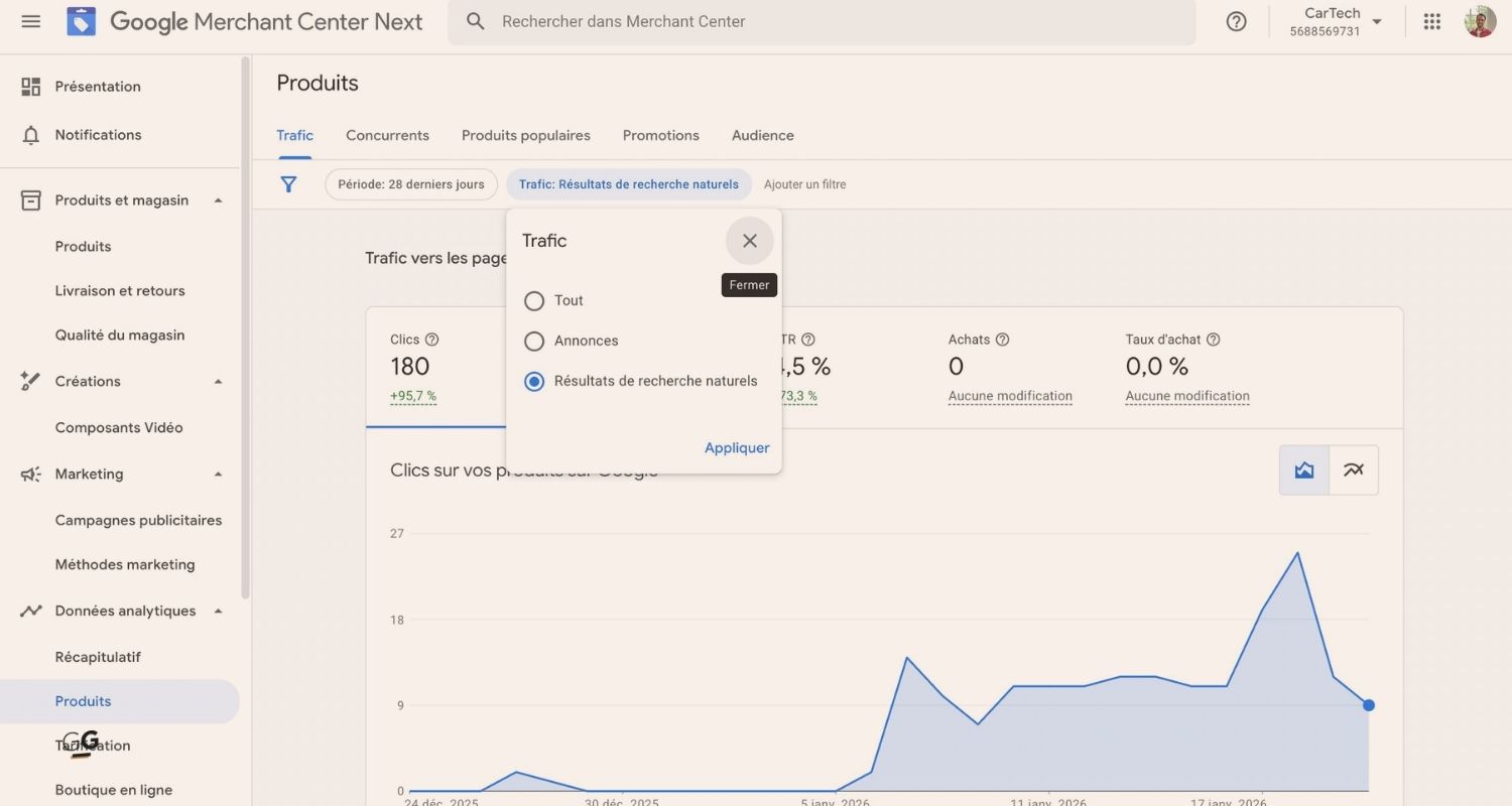 Annonces gratuites vs publicités payantes sur Google Shopping