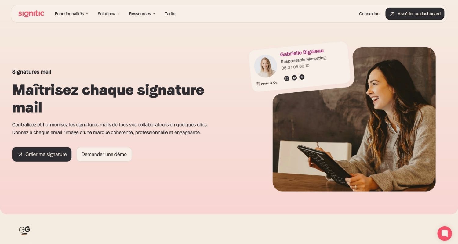 Signitic : une solution SaaS pour centraliser les signatures email