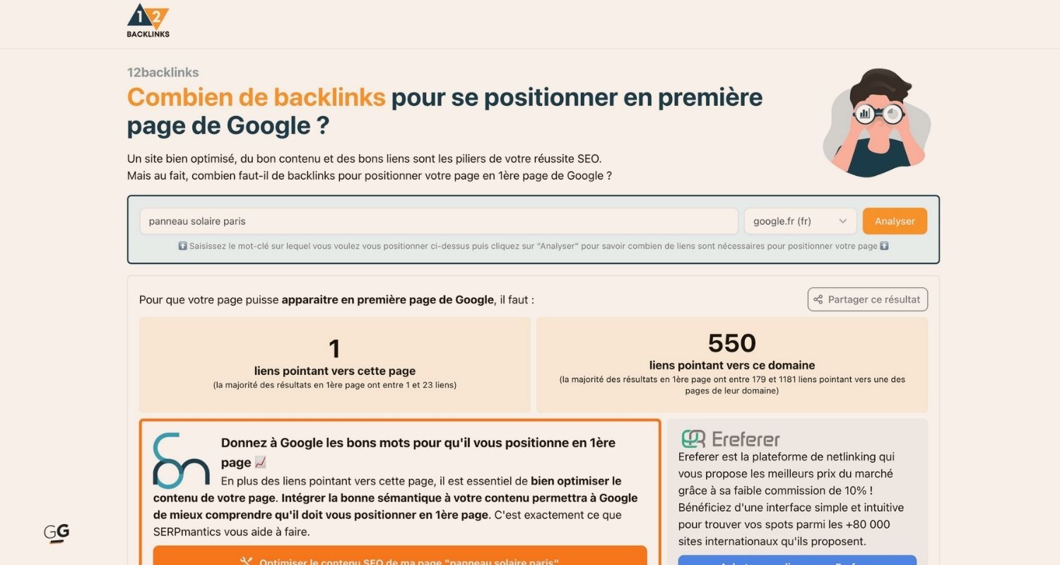 Analyse des backlinks : une fonctionnalité utile pour compléter le SEO