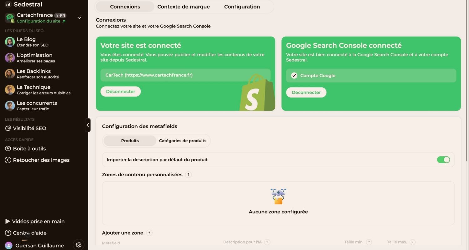 Intégrations : une prise en main simple pour connecter et piloter son site
