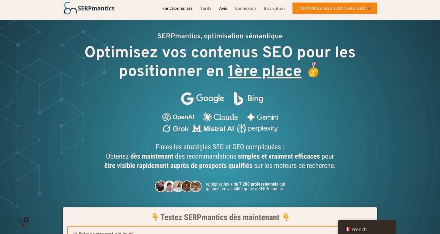 Présentation de SERPMantics et positionnement sur le marché SEO