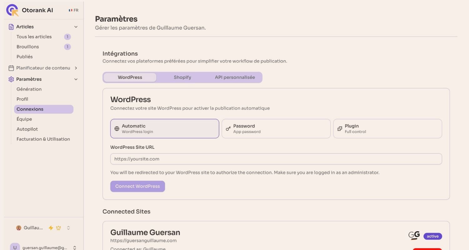 Publier automatiquement les contenus sur son site