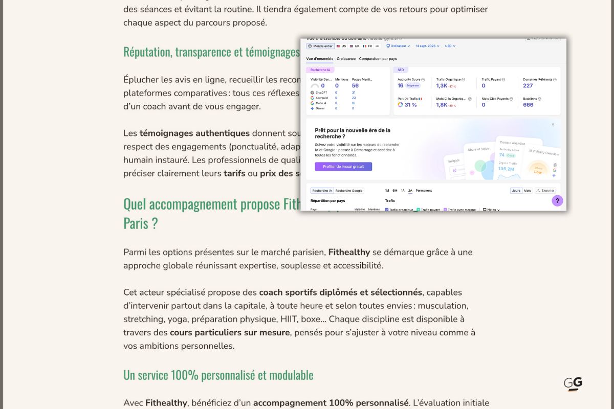 J’ai testé les publications GEO pour améliorer la visibilité sur les IA