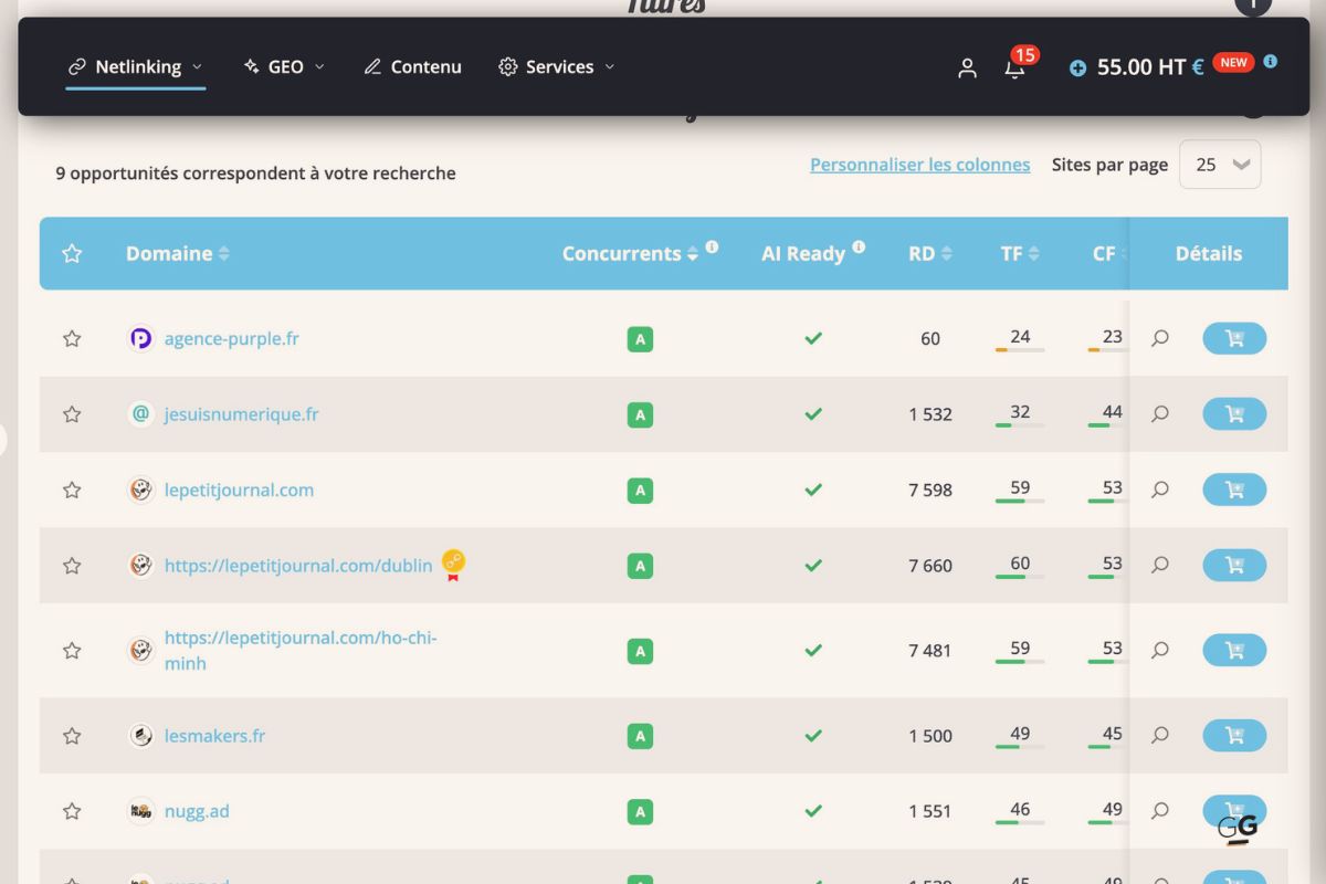 Link Intelligence soumettre.fr