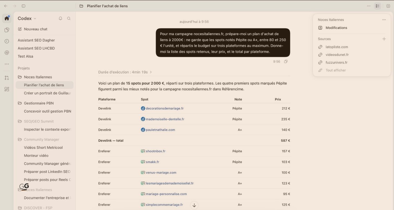MCP pour achat de backlinks